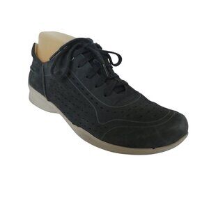 Earth Serval Navy Blue Leather Lace Up Comfort Sneakers Womens 8.5